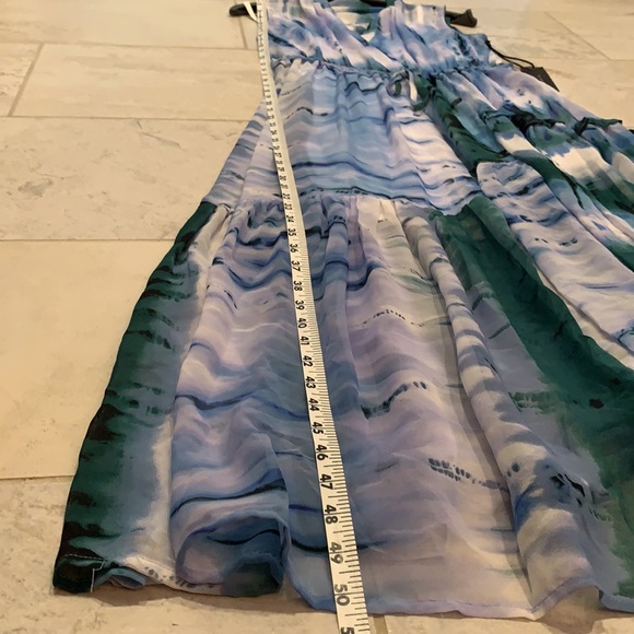 BLACK TAPE TIE DYE MAXI DRESS - Picture 7 of 11